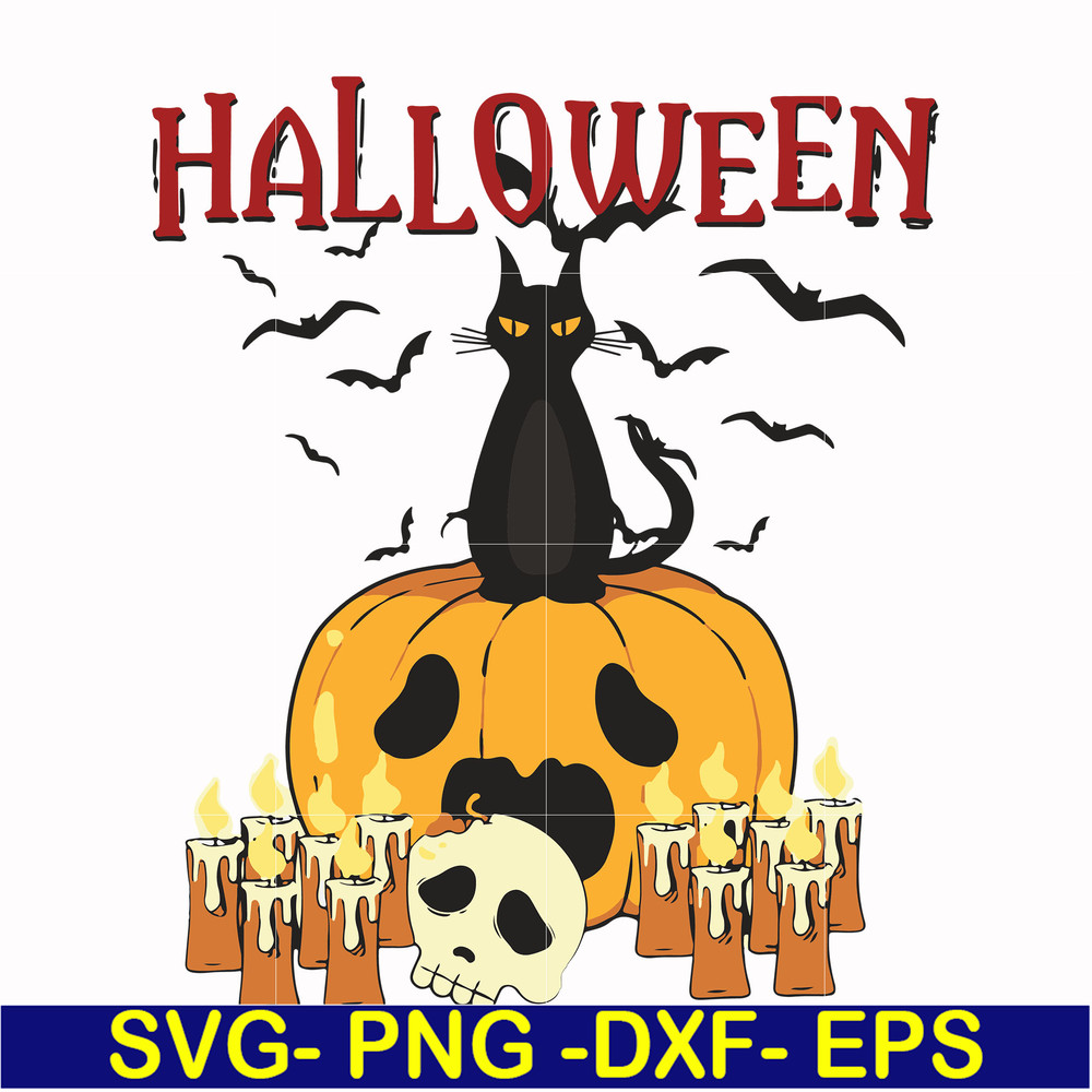 HLW17072020-Cat halloween svg, png, dxf, eps digital file HLW17072020.jpg