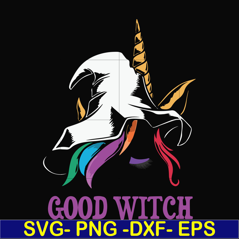 HLW1707208-Halloween Trick or Treat Unicorn Good Witch svg, png, dxf, eps digital file HLW1707208.jpg