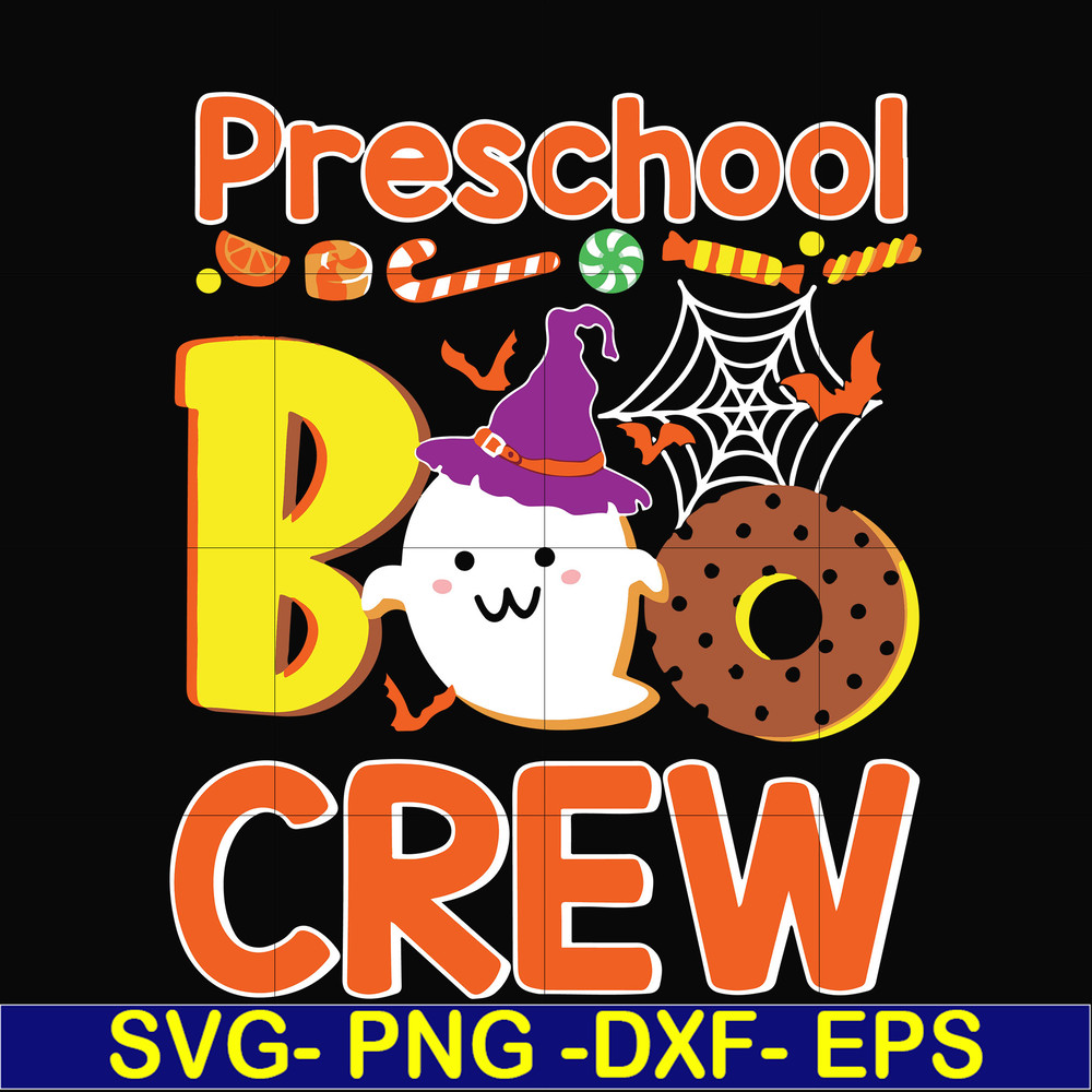 HLW20072010-Preschool boo crew svg, halloween svg, png, dxf, eps digital file HLW20072010.jpg