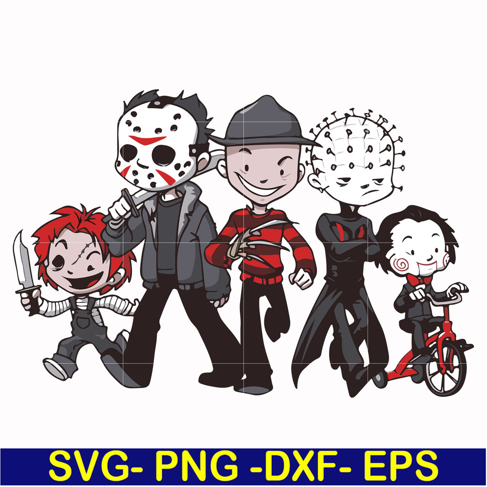 HLW2307205-Scary Friends Horror svg, Halloween svg, png, dxf, eps digital file HLW2307205.jpg