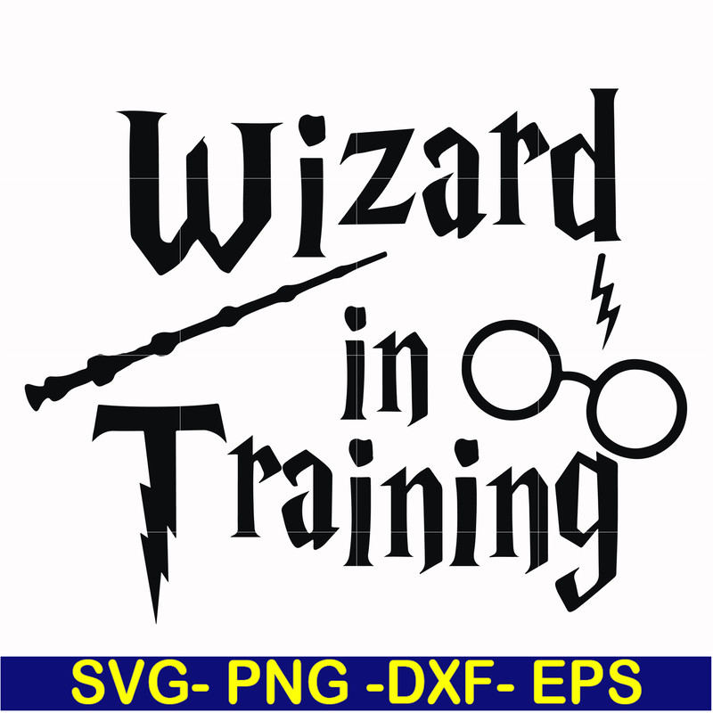 HRPT0001-Wizard in training svg, png, dxf, eps file HRPT0001.jpg