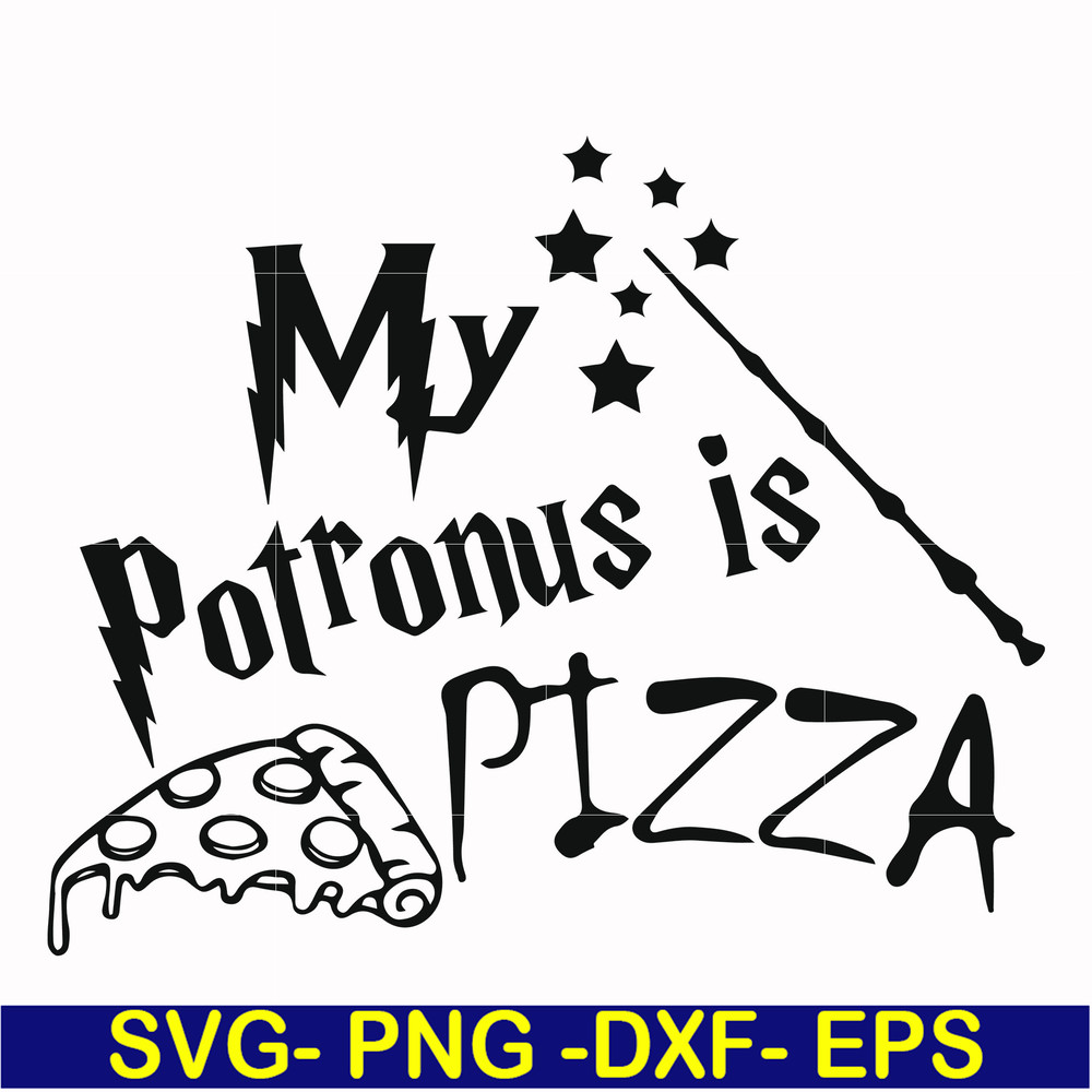 HRPT00012-My potronus is pizza svg, png, dxf, eps file HRPT00012.jpg