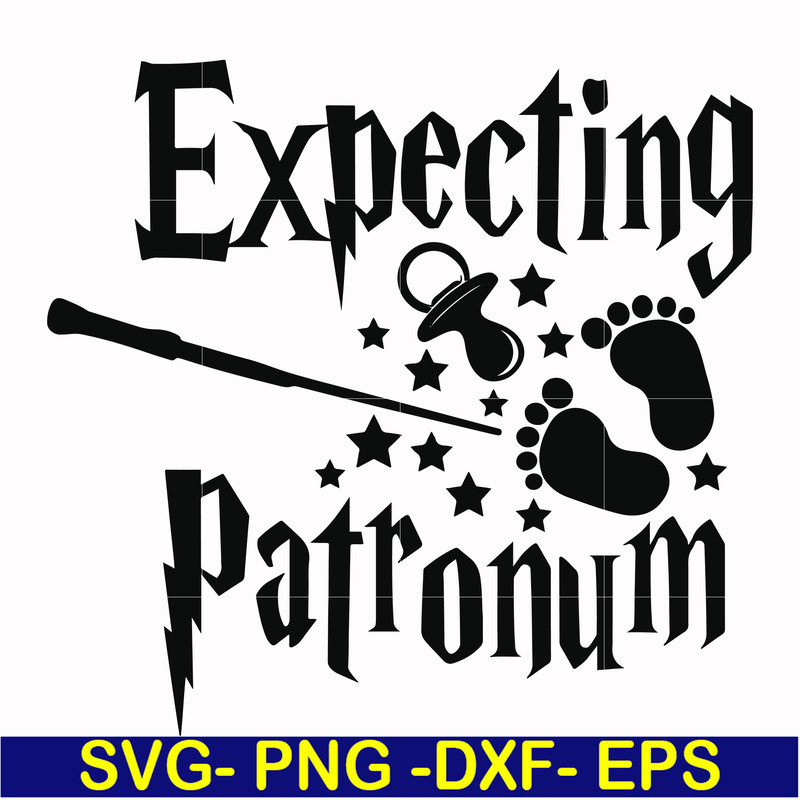 HRPT00039-Expecting patronum svg, png, dxf, eps file HRPT00039.jpg