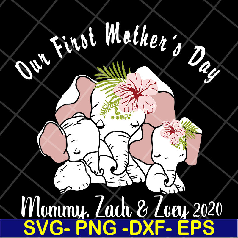 MTD04042106-Our first mother's day svg, Mother's day svg, eps, png, dxf digital file MTD04042106.jpg