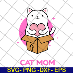 cat mom svg, mother's day svg, eps, png, dxf digital file mtd04042109