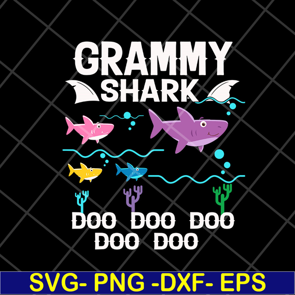 MTD04042127-Grammy Shark Mothers Day svg, Mother's day svg, eps, png, dxf digital file MTD04042127.jpg
