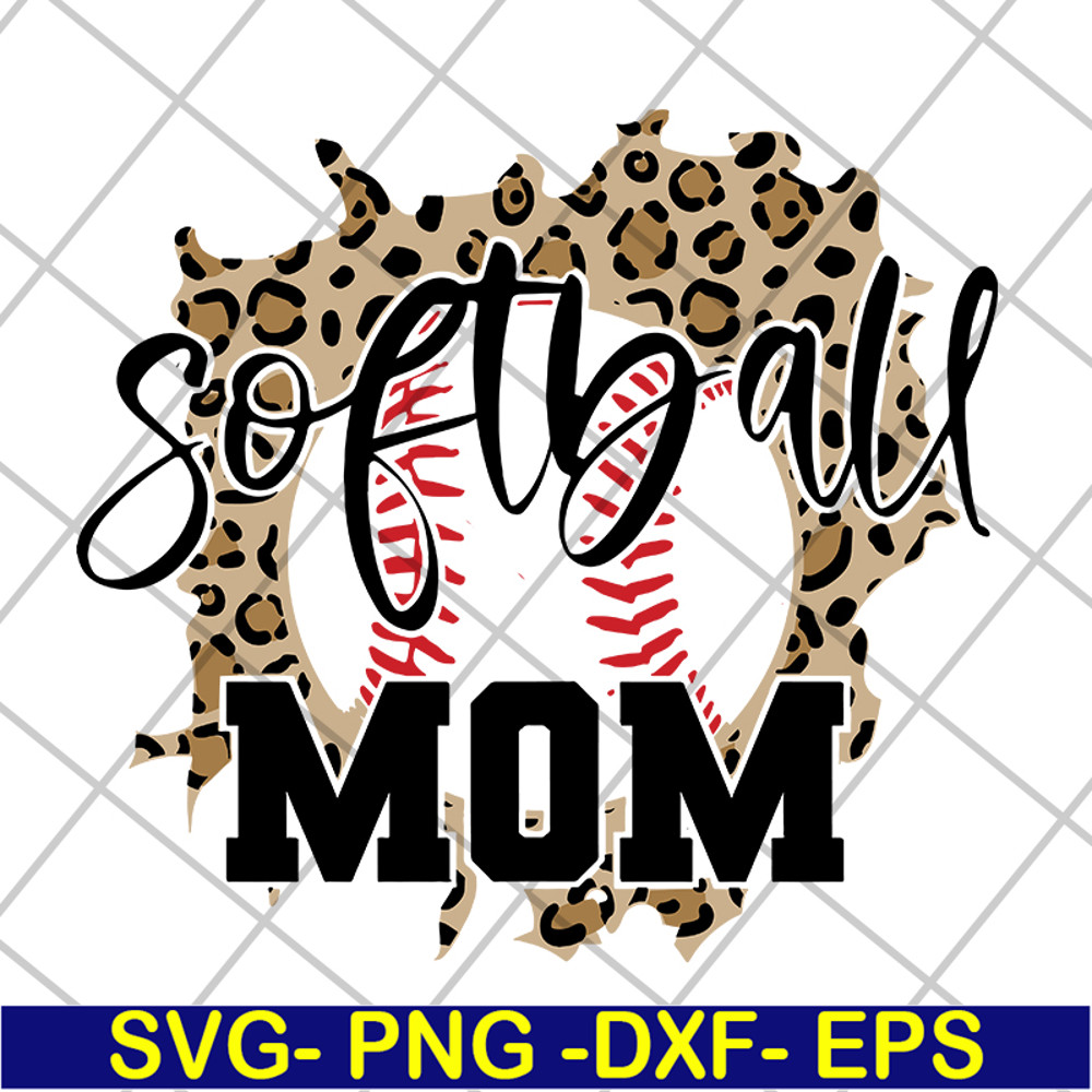 MTD05042109-Sofball mom svg, Mother's day svg, eps, png, dxf digital file MTD05042109.jpg