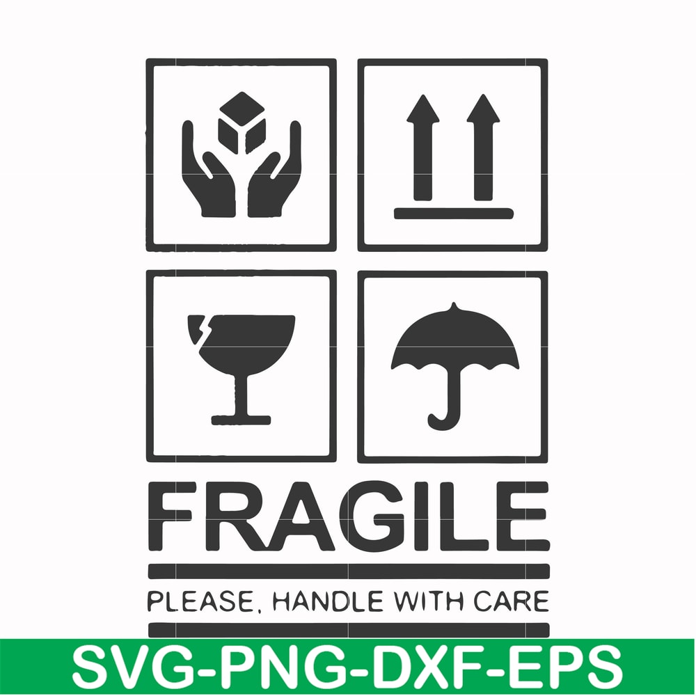 FN000567-Fragile please handle with care svg, png, dxf, eps file FN000567.jpg