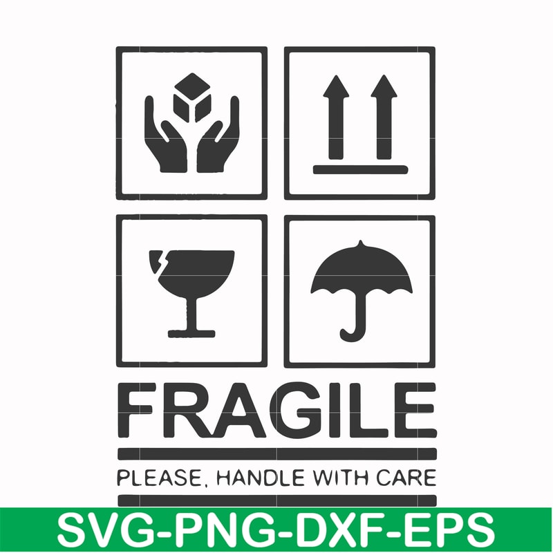 FN000567-Fragile please handle with care svg, png, dxf, eps file FN000567.jpg