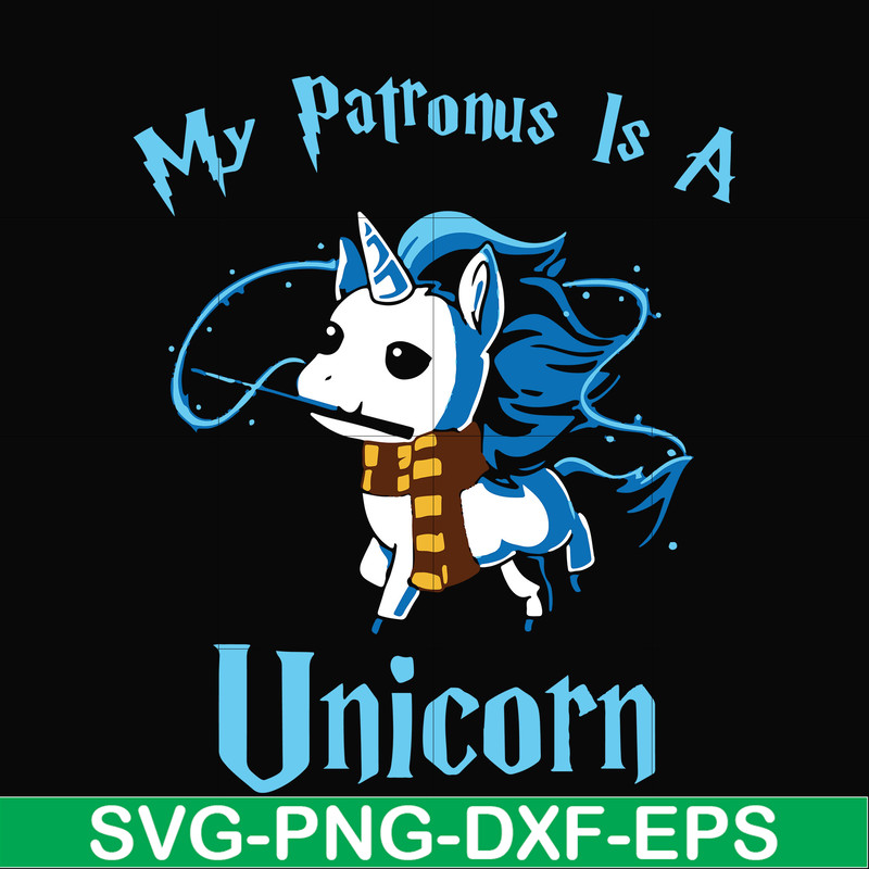FN000571-My patronus is a Unicorn svg, png, dxf, eps file FN000571.jpg