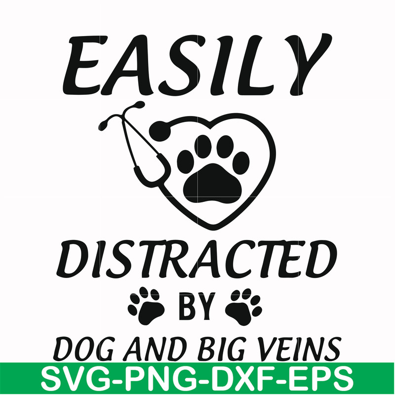 FN000958-Easily distracted by dog and big veins svg, png, dxf, eps file FN000958.jpg