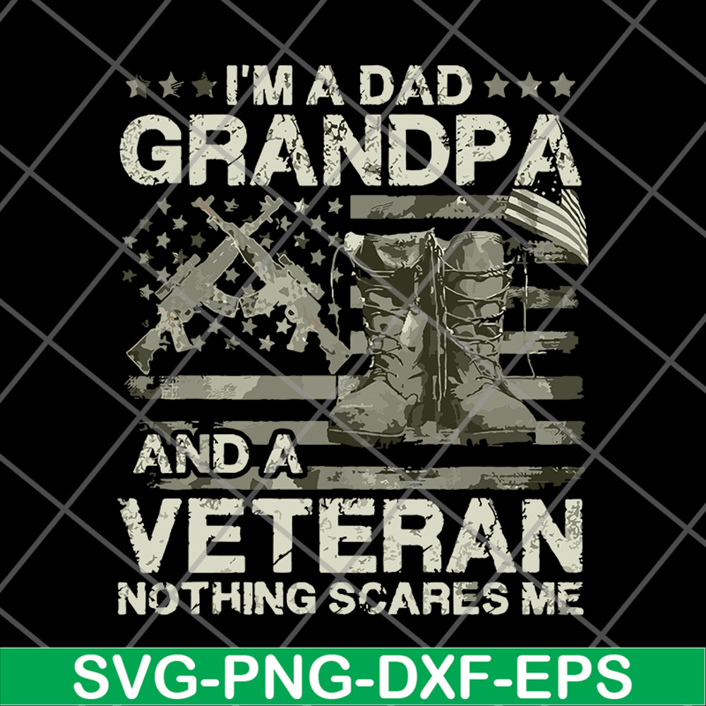FTD03062122-Veteran Father Day Shirt I’m A Dad Grandpa svg, png, dxf, eps digital file FTD03062122.jpg