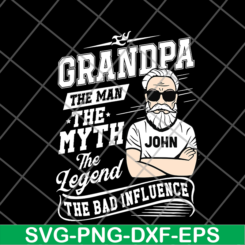 FTD10062113-Grandpa Bad Influence Old Man svg, png, dxf, eps digital file FTD10062113.jpg
