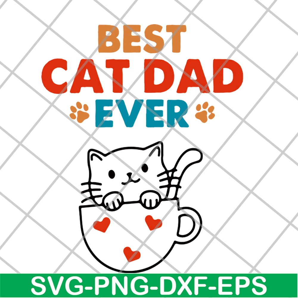 FTD10062119-Cats Best Cat Dad svg, png, dxf, eps digital file FTD10062119.jpg