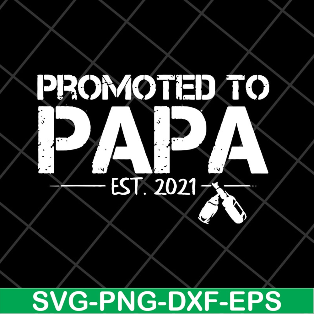 FTD28042118-Promoted to papa 2021 svg, Fathers day svg, png, dxf, eps digital file FTD28042118.jpg