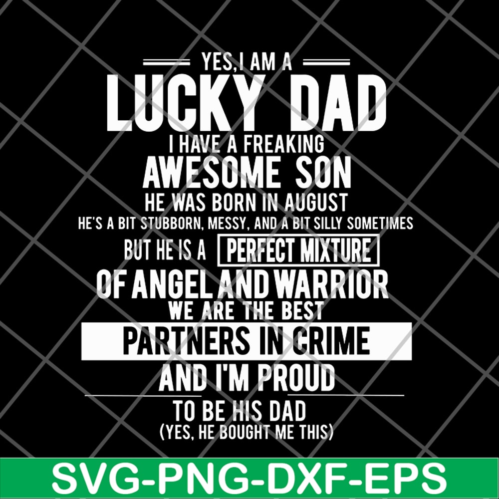 FTD28052122-yes, i'm a lucky dad svg, png, dxf, eps digital file FTD28052122.jpg