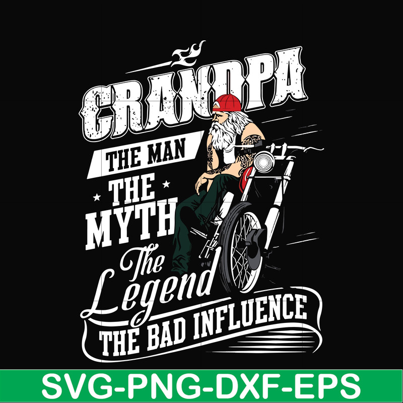 FTD47-Grandpa the man the myth the legend svg, png, dxf, eps, digital file FTD47.jpg