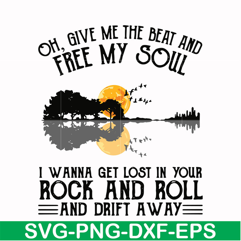 HLW0166-Give me the beat and free my soul svg, png, dxf, eps digital file HLW0166.jpg