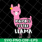 MTD13042105-mama's little llama svg, Mother's day svg, eps, png, dxf digital file MTD13042105.jpg