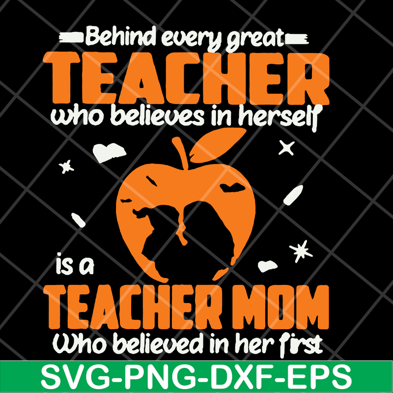 MTD15042109-Teacher mom svg, Mother's day svg, eps, png, dxf digital file MTD15042109.jpg