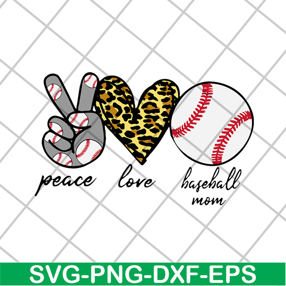 MTD16042135-Peace love mom baseball svg, Mother's day svg, eps, png, dxf digital file MTD16042135.jpg