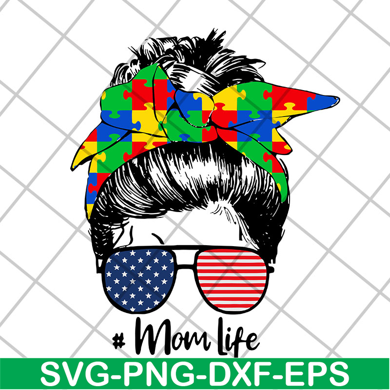 MTD20042102-Autism awareness mom life women mothers day 2021 svg, Mother's day svg, eps, png, dxf digital file MTD20042102.jpg