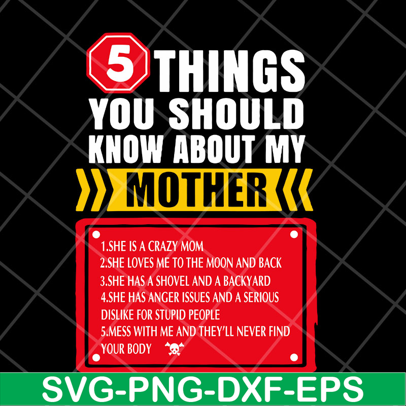 MTD23042103-5 Thing You Should Know Funny Loving Unique Mother’s Day svg, Mother's day svg, eps, png, dxf digital file MTD23042103.jpg
