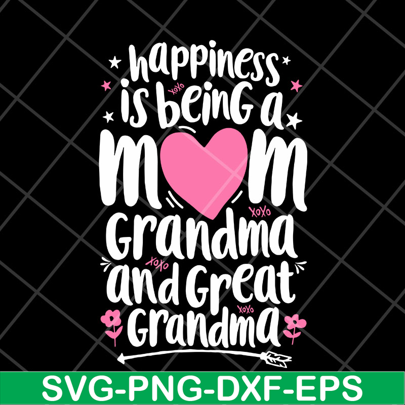 MTD23042107-Happiness mom svg, Mother's day svg, eps, png, dxf digital file MTD23042107.jpg