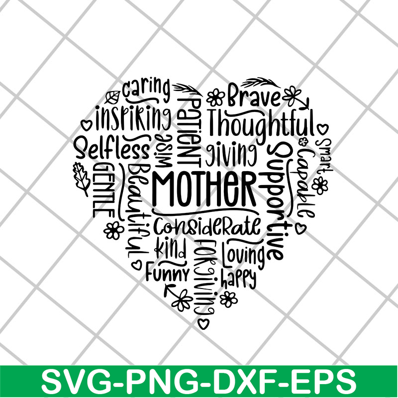 MTD26042108-Mother heart svg, Mother's day svg, eps, png, dxf digital file MTD26042108.jpg