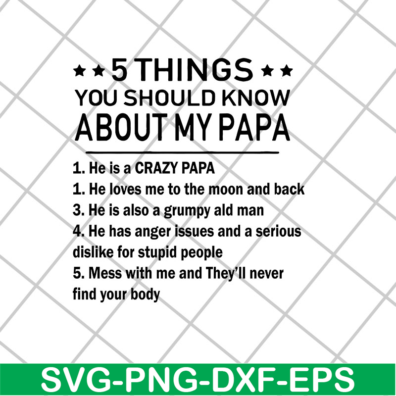 MTD27042115-5 thing you should know about my papa svg, Mother's day svg, eps, png, dxf digital file MTD27042115.jpg