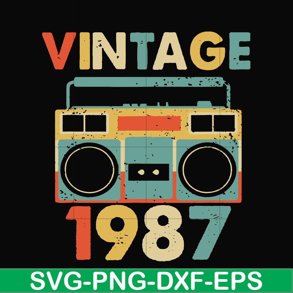 NBD0029-Vintage November 1987 svg, png, dxf, eps digital file NBD0029.jpg