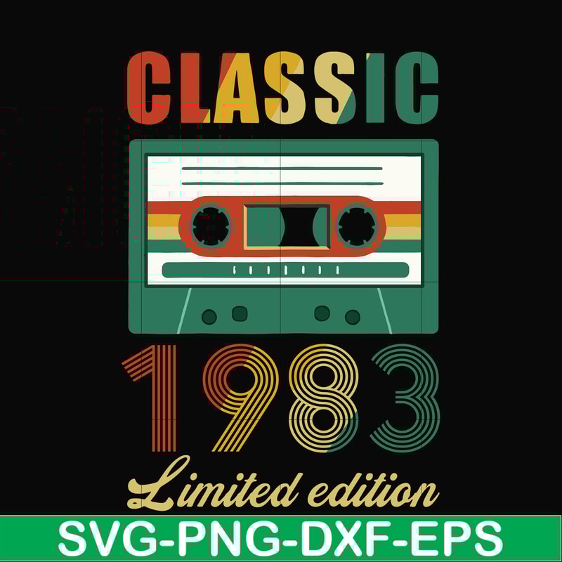 NBD0055-Classic 1983 limited edition svg, png, dxf, eps digital file NBD0055.jpg