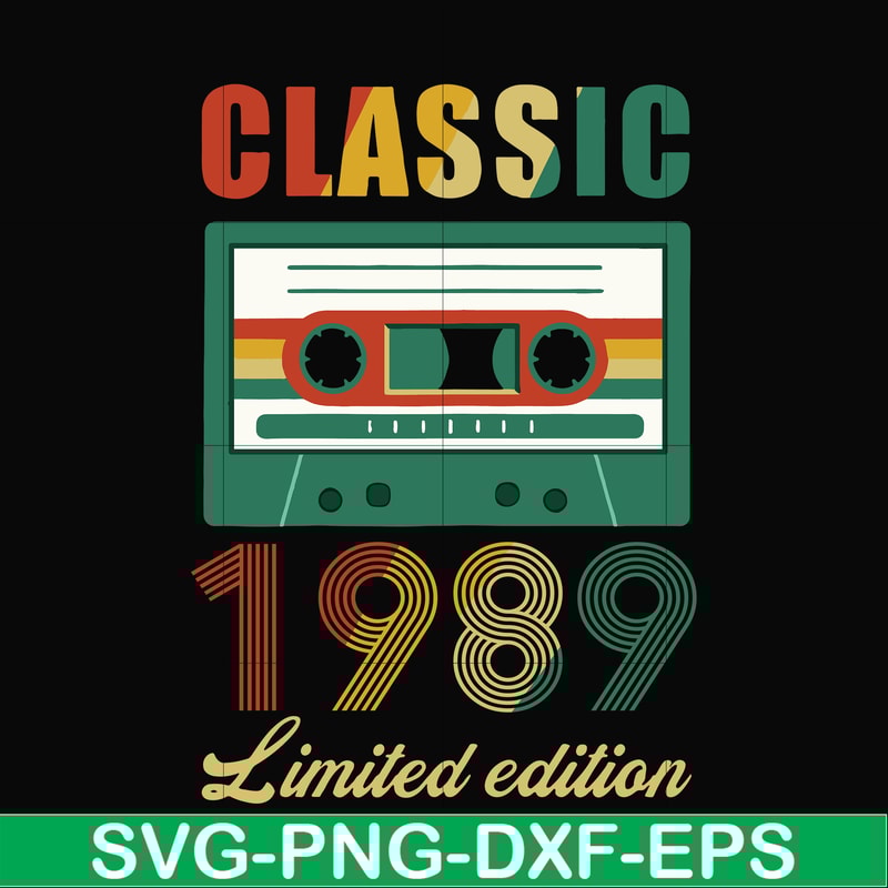 NBD0095-Classic 1989 limited edition svg, png, dxf, eps digital file NBD0095.jpg