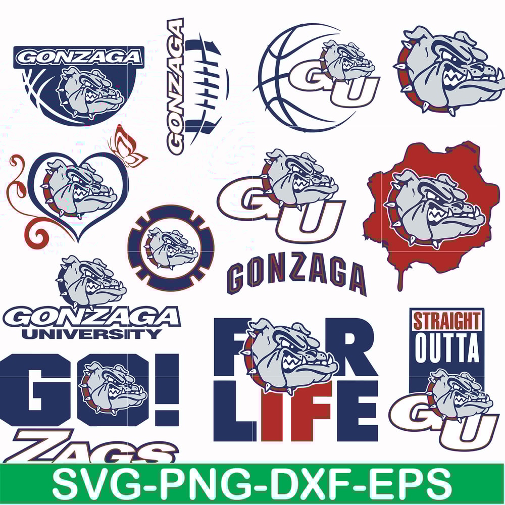 NCAA0000254-Gonzaga Bulldogs svg, png, dxf, eps file NCAA0000254.jpg