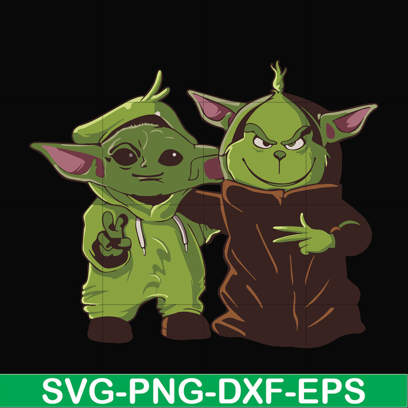 NCRM0013-Grinch with the child baby yoda svg, png, dxf, eps digital file NCRM0013.jpg
