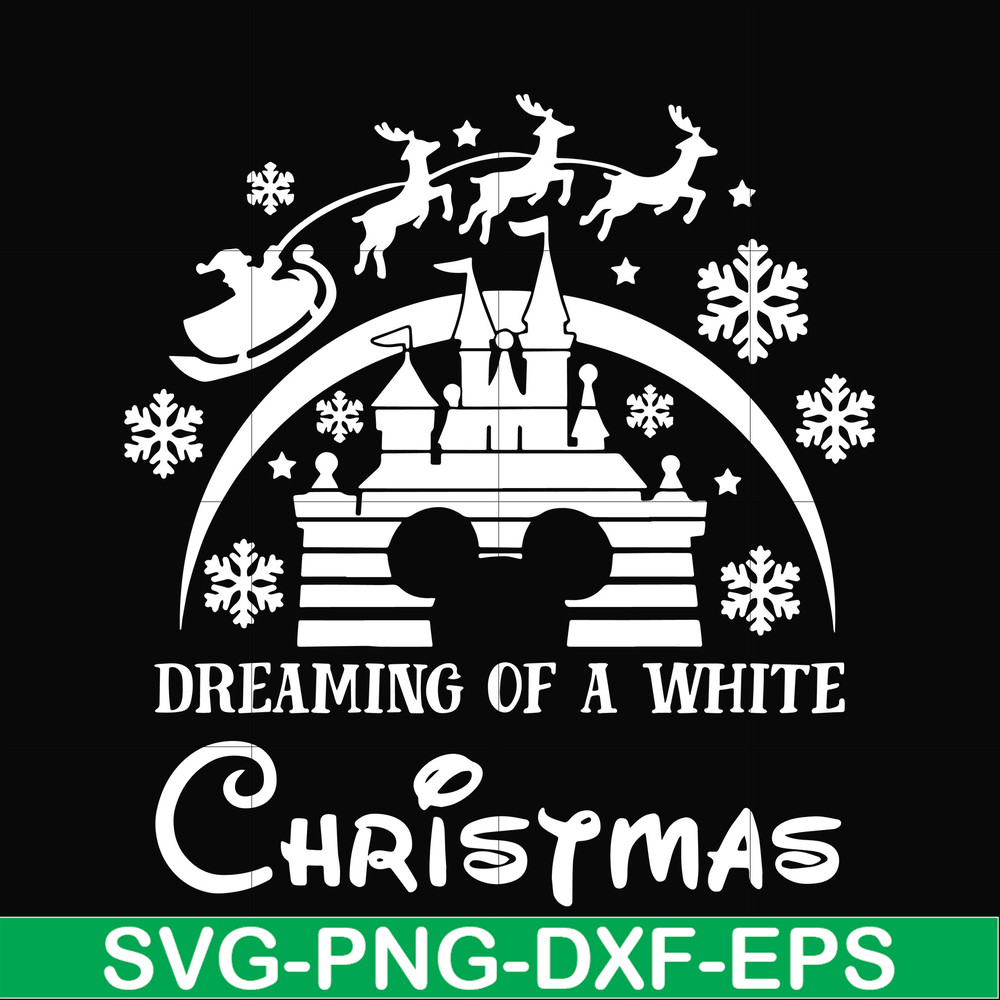 NCRM0108-Dreaming of a white christmas svg, png, dxf, eps digital file NCRM0108.jpg
