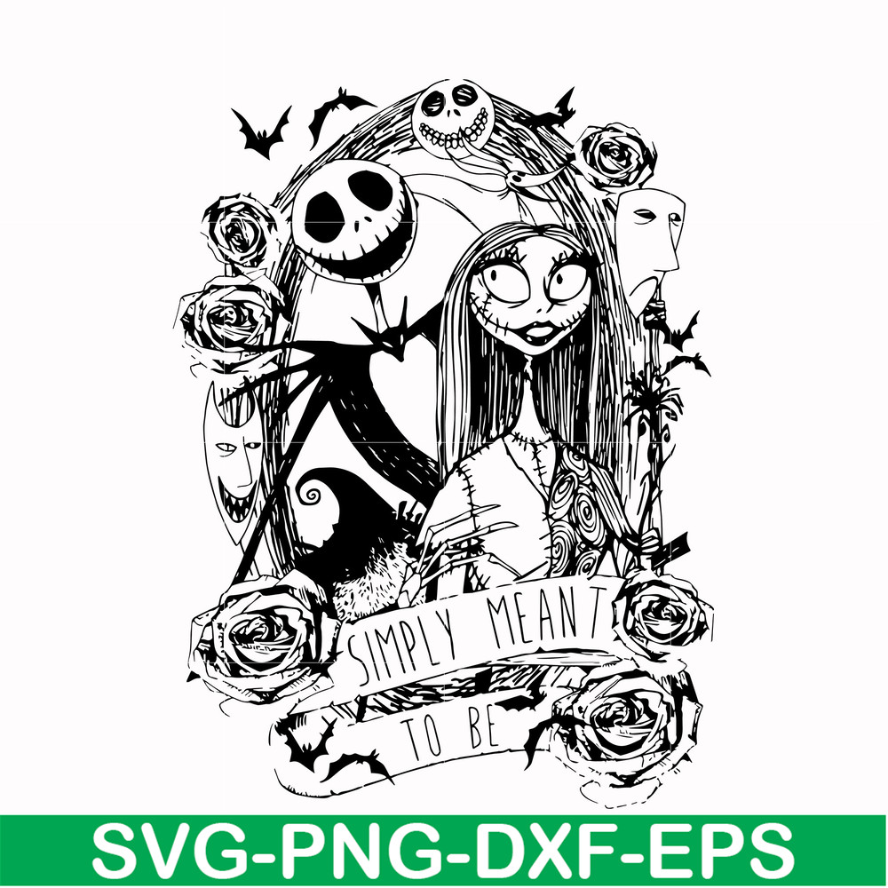 NCRM0113-simply meant svg, Jack Skellington And Sally svg, png, dxf, eps digital file NCRM0113.jpg