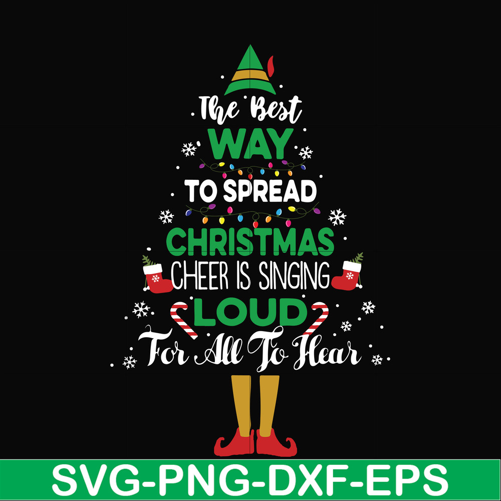 NCRM0184-The best way to spread christmas cheer is drinking coffee and singing loud for all to hear svg, png, dxf, eps digital file NCRM0184.jpg