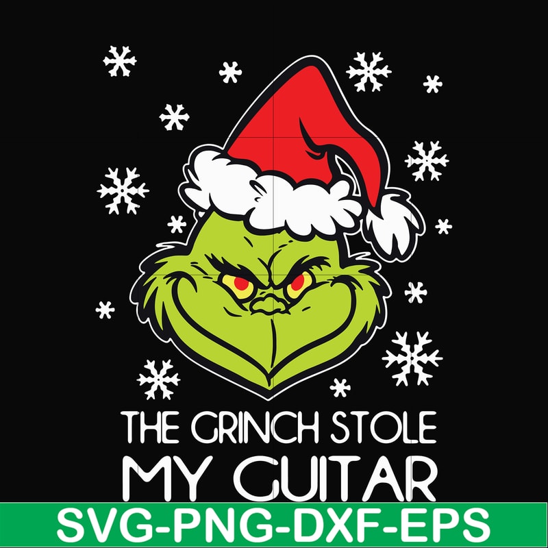 NCRM1307209-The grinch stole my guitar svg, png, dxf, eps digital file NCRM1307209.jpg
