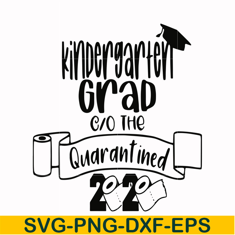 CMP066-kindergarten grad the quarantined 2020 svg, png, dxf, eps digital file CMP066.jpg