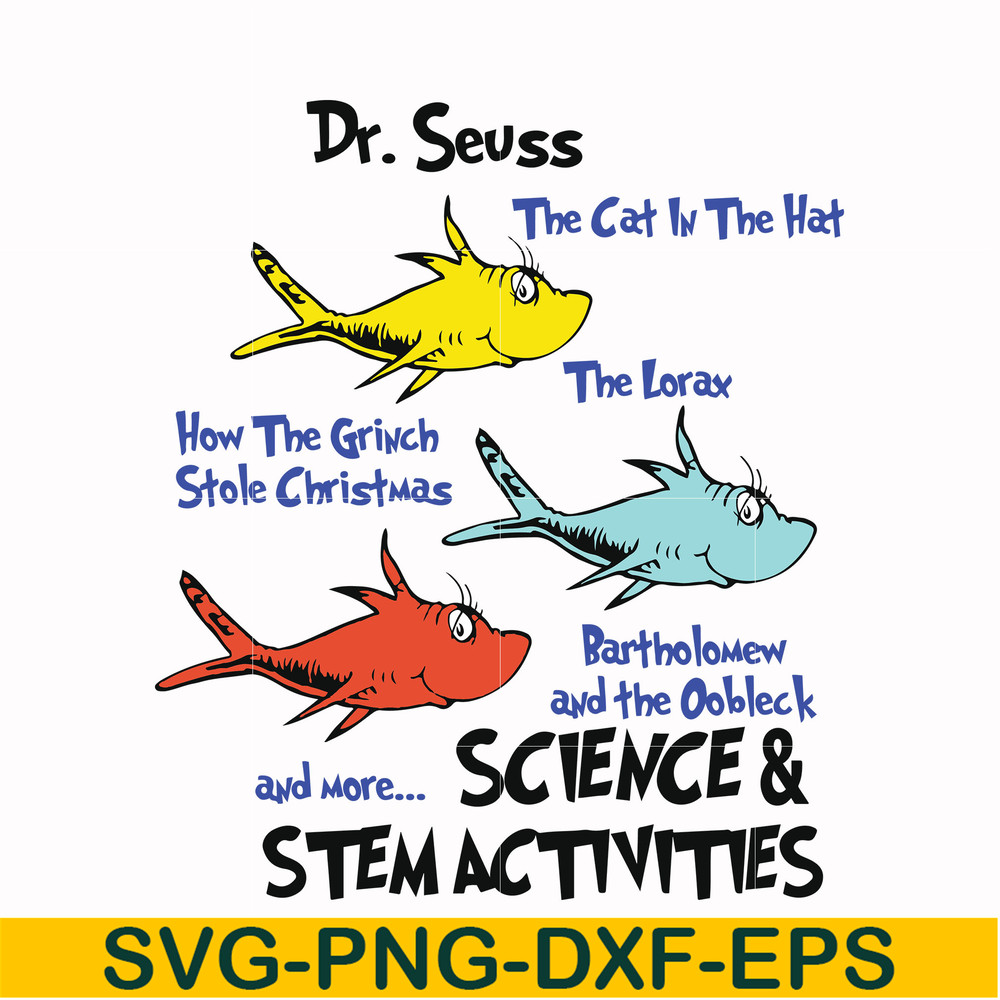 DR000125-Dr. Seuss the cat in the hat how the grinch stole Christmas and more science & stem activities svg, png, dxf, eps file DR000125.jpg