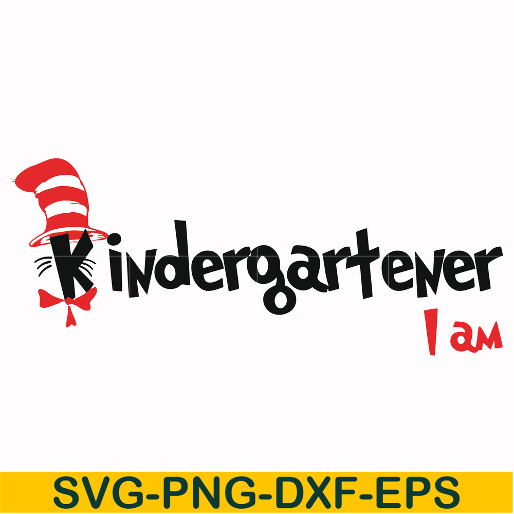 DR00065-Kindergartener I am svg, png, dxf, eps file DR00065.jpg