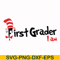 DR00068-First grader I am svg, png, dxf, eps file DR00068.jpg