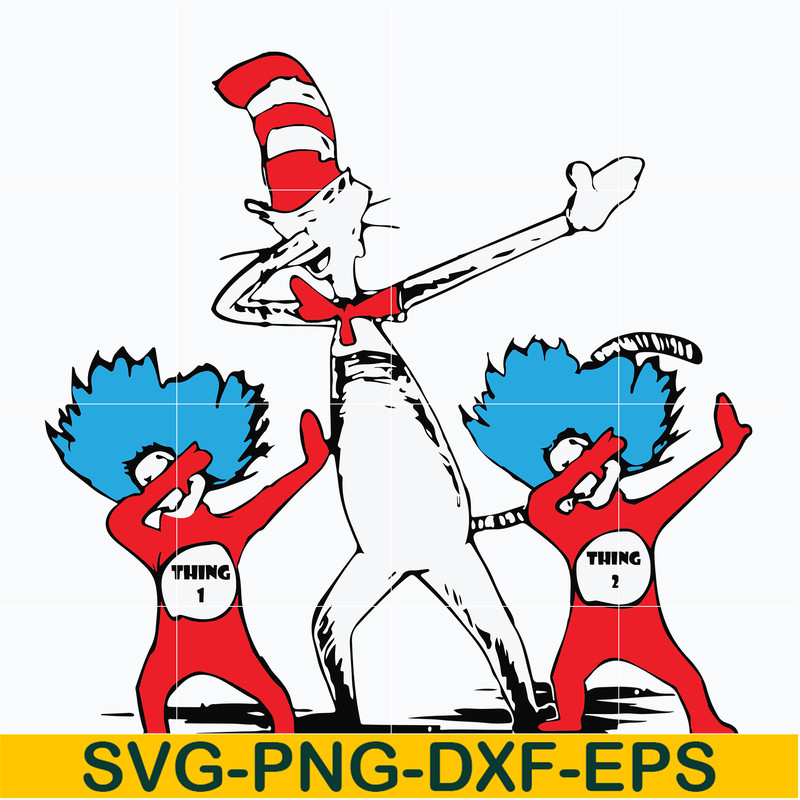 DR0601215-Dr seuss dabbing SVG, Dr seuss svg, png, dxf, eps digital file DR0601215.jpg