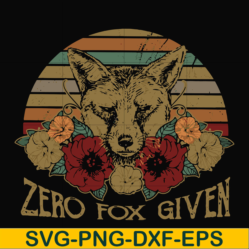 FN000349-Zero fox given svg, png, dxf, eps file FN000349.jpg