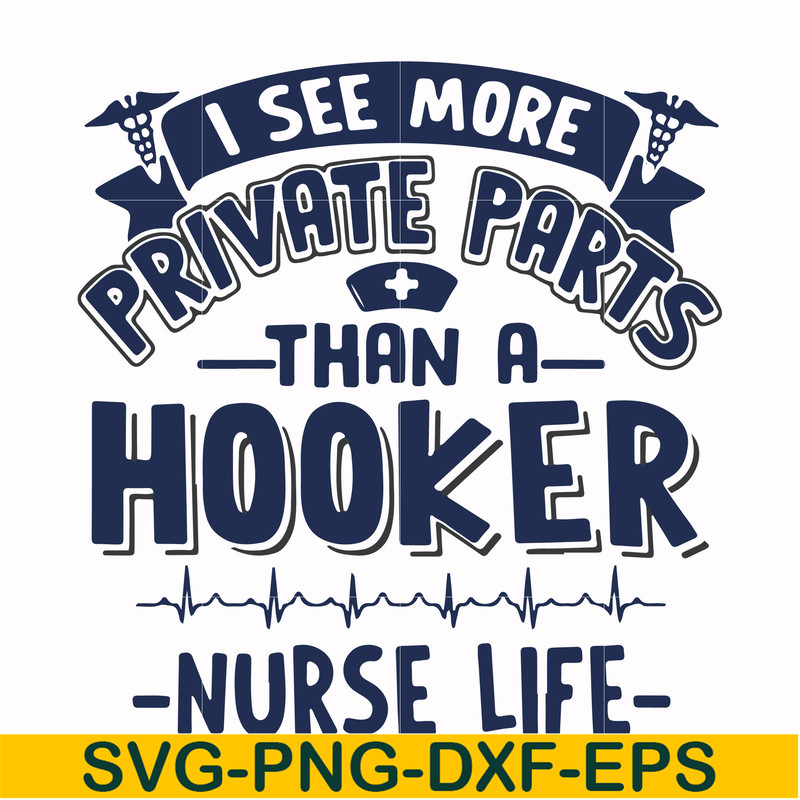 FN000385-I see more private parts than a hooker nurse life svg, png, dxf, eps file FN000385.jpg