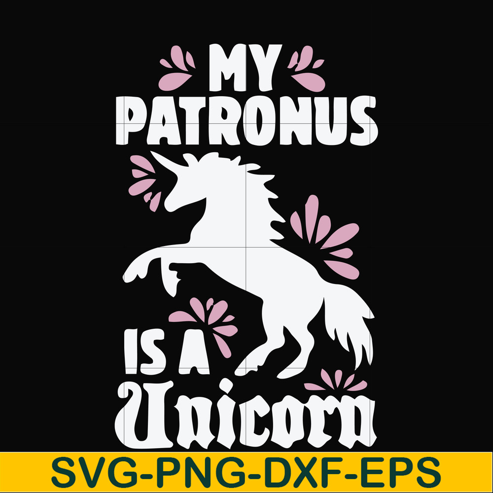 FN000569-My patronus is a Unicorn svg, png, dxf, eps file FN000569.jpg