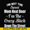 FN00076-I'm not the sweet mom next door I'm the crazy bitch down the street svg, png, dxf, eps file FN00076.jpg