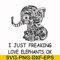 FN000782-I just freaking love elephants ok svg, png, dxf, eps file FN000782.jpg