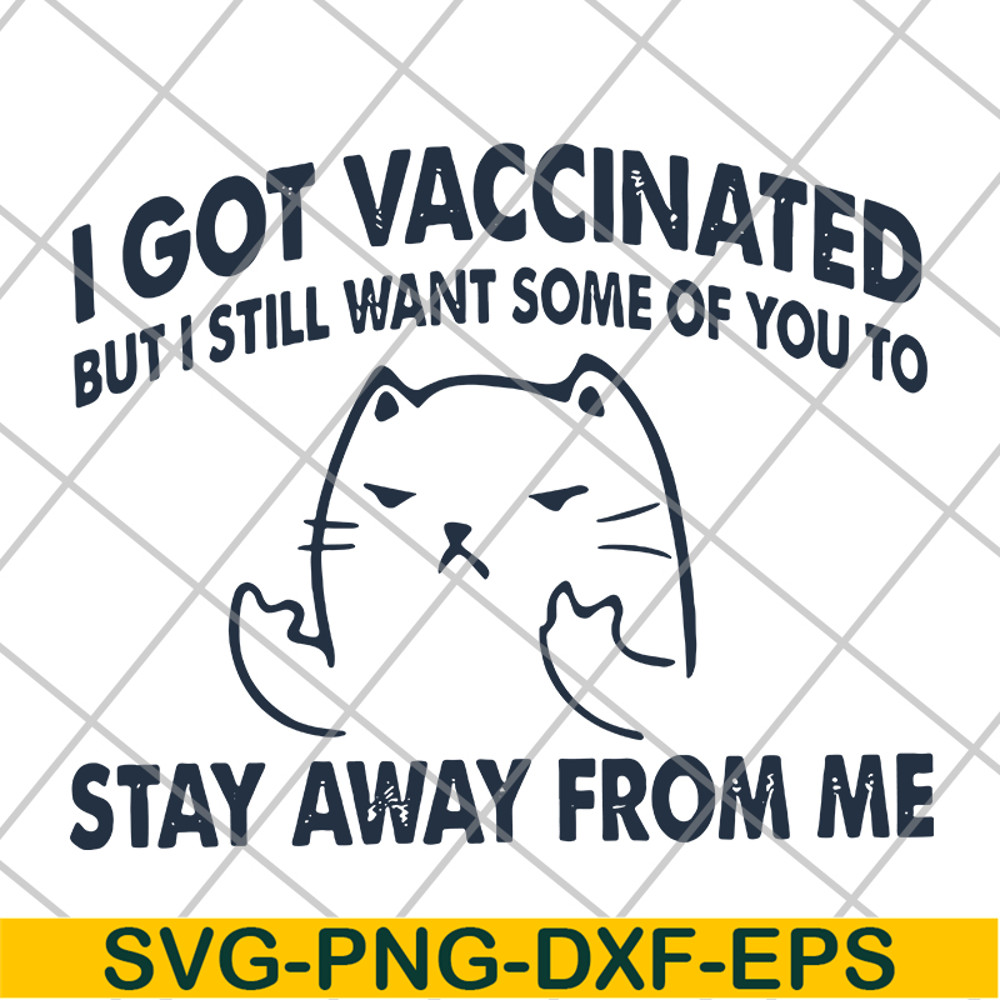 FN11062112-Cat I got vaccinated but i svg, png, dxf, eps digital file FN11062112.jpg